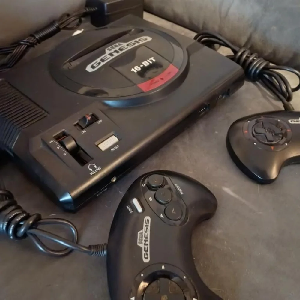Genesis Black Console with Controllers